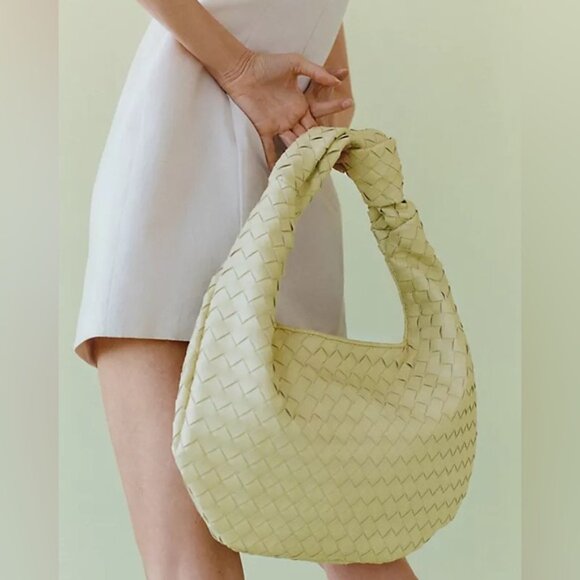 Anthropologie The Brigitte Satchel Purse Bag by Melie Bianco NWT Pink - Picture 3 of 8